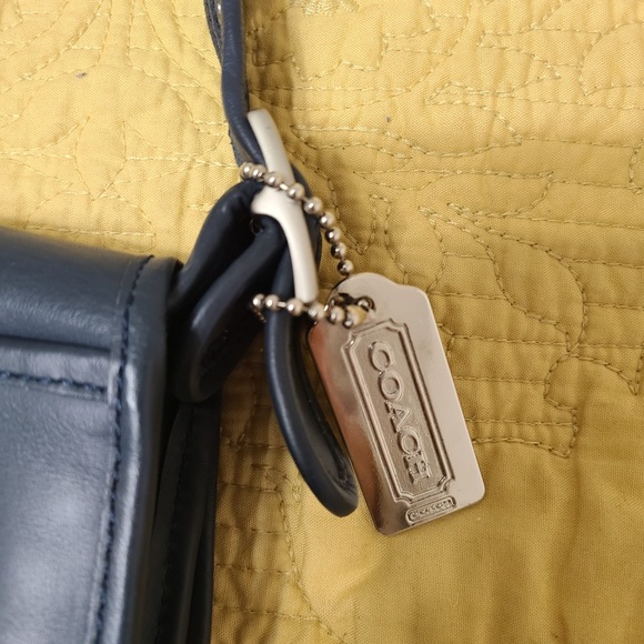 Vintage Coach Bag Legacy Studio Flap Black Purse Crossbody Genuine Leather - Picture 4 of 12